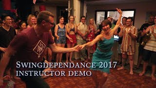 Peter Strom & Laura Glaess Instructor Demo - SWINGdepenDANCE 2017