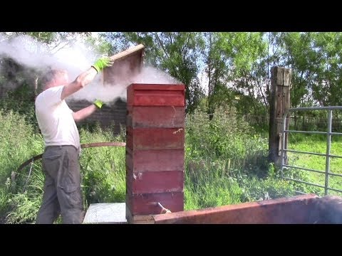 Homemade Steam Wax Extractor And Hive Sterilizer Video