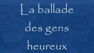 Gérard Lenorman - La Ballade Des Gens Heureux video