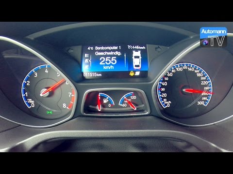 Ford Focus RS EGO-X - 0-256 km/h LAUNCH CONTROL (60FPS)