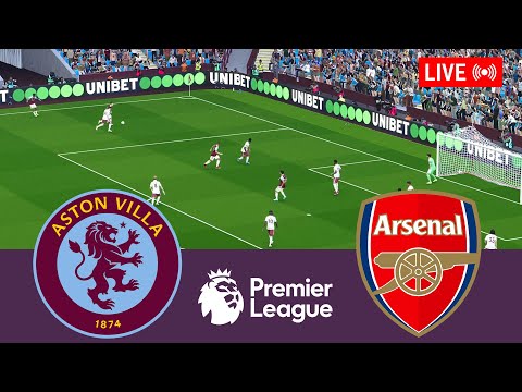 🔴Aston Villa vs Arsenal LIVE. Premier League 2025/2026 Full Match - Simulation Video Games