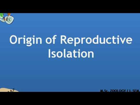 Reproductive Isolation origin.