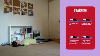 How to do Starfish Pose | Yoga Bingo | Yoga Instructions for Kids | Healthy Spine | Lan Lan Yoga