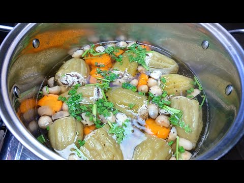 Cách làm Canh Khổ Qua Hầm Chay- đậu hủ nhồi khổ qua món canh chay ngon bữa cơm gia đình