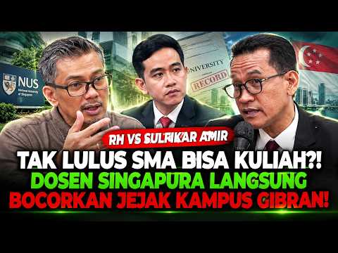 TAK LULUS SMA BISA KULIAH?! DOSEN SINGAPURA LANGSUNG BOCORKAN JEJAK KAMPUS GIBRAN!
