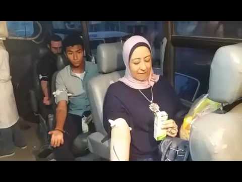 Citizens donate blood for church explosion victims مواطنون يتبرعون بالدم لمصابي تفجير الكنيسة