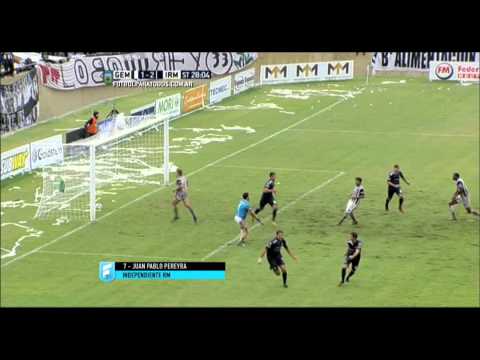 Gol de Pereyra. Gimnasia (M) 1 - Independiente RM 2. Fecha 7. Primera B Nacional 2015. FPT.