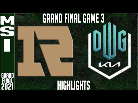 RNG vs DK Final Highlights Game 3 | MSI 2021 Grand Final | Royal Never Give Up vs Damwon KIA G3