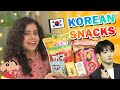 🇰🇷 *TRYING* KOREAN SNACKS First Time | BTS Banana Milk, Chips, Chocolate,Noodles | Munna Unplugged