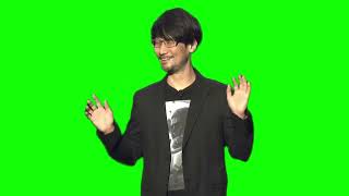 Hideo Kojima "I'm back!" green screen