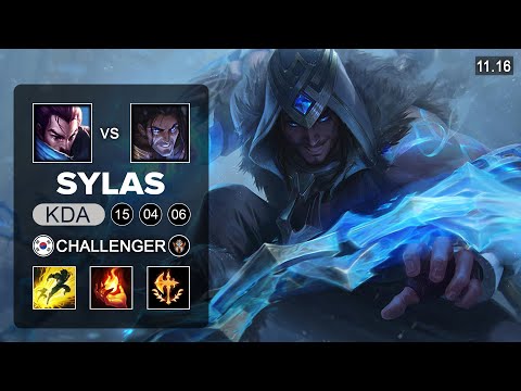 Humanoid Sylas Mid vs Yasuo - EUW Challenger Patch 11.16