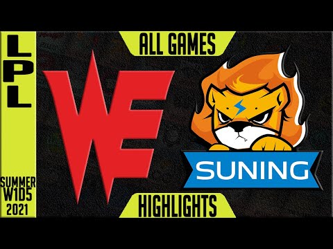 WE vs SN Highlights ALL GAMES | LPL Summer 2021 W1D5 | Team WE vs Suning