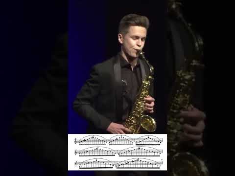 Finger warm-up Caprice no.12 - Douze Études Caprices by Eugène Bozza #saxophone #saxophonist #music