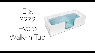 3272 Acrylic Laydown Walk-in Tub With Hydro Massage Video