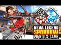 NEW SPARROW 20 KILLS AND 4000 DAMAGE ABSOLUTELY INSANE Apex Legends Gameplay