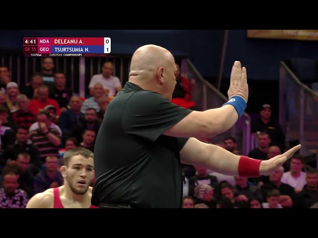 1745 | 331 | Seniors GR 55kg | 1/2 Final | DELEANU Artiom (MDA) | TSURTSUMIA Nugzari (GEO)
