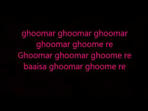 ghoomar lyrics padmavati