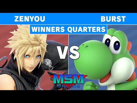 MSM Online 41 - Zenyou (Cloud) Vs. Burst (Yoshi) Winners Quarters - Smash Ultimate
