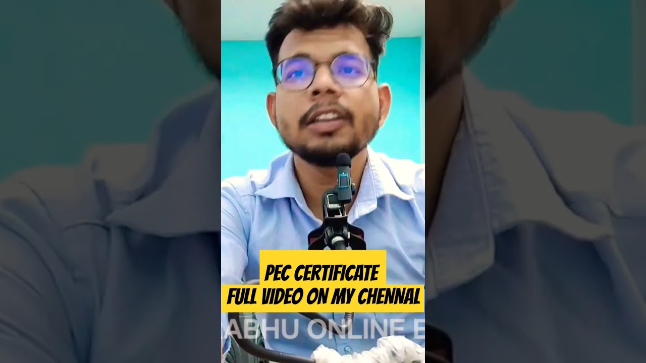 PROVISIONAL ELIGIBLE CERTIFICATE https://youtu.be/G9TPsRxt9P4 #pec #gcas #gujaratuniversity