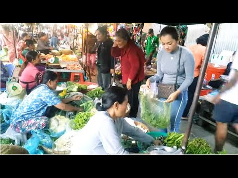 Life Styles In Kandal Market - Walk Around Phsar Khdal In The Morning - Phnom Penh Wet Market.Part 4