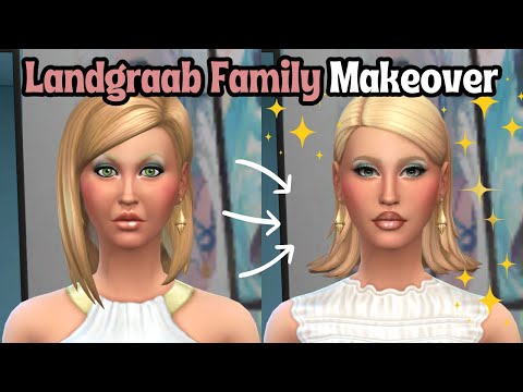 Giving The Landgraab Family the Makeover They Deserve 💚 | The Sims 4 EA Townie Makeovers