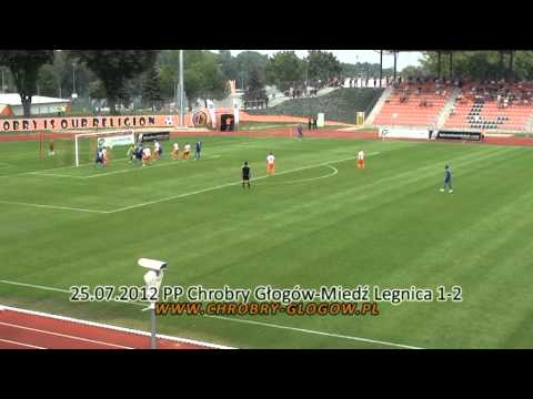 25.07.2012 bramki z meczu Chrobry Głogów - Miedź Legnica 1-2 (0-2)