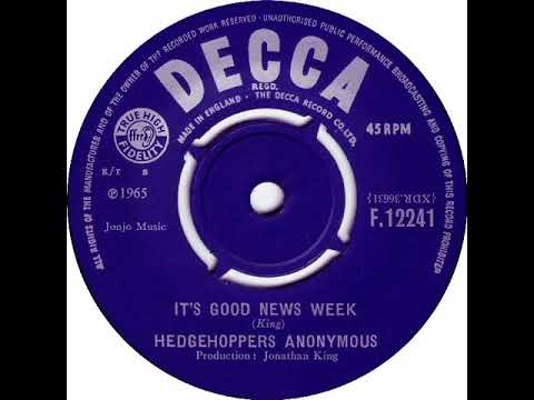 UK New Entry 1965 (243) Hedgehoppers Anonymous - It's Good News Week
