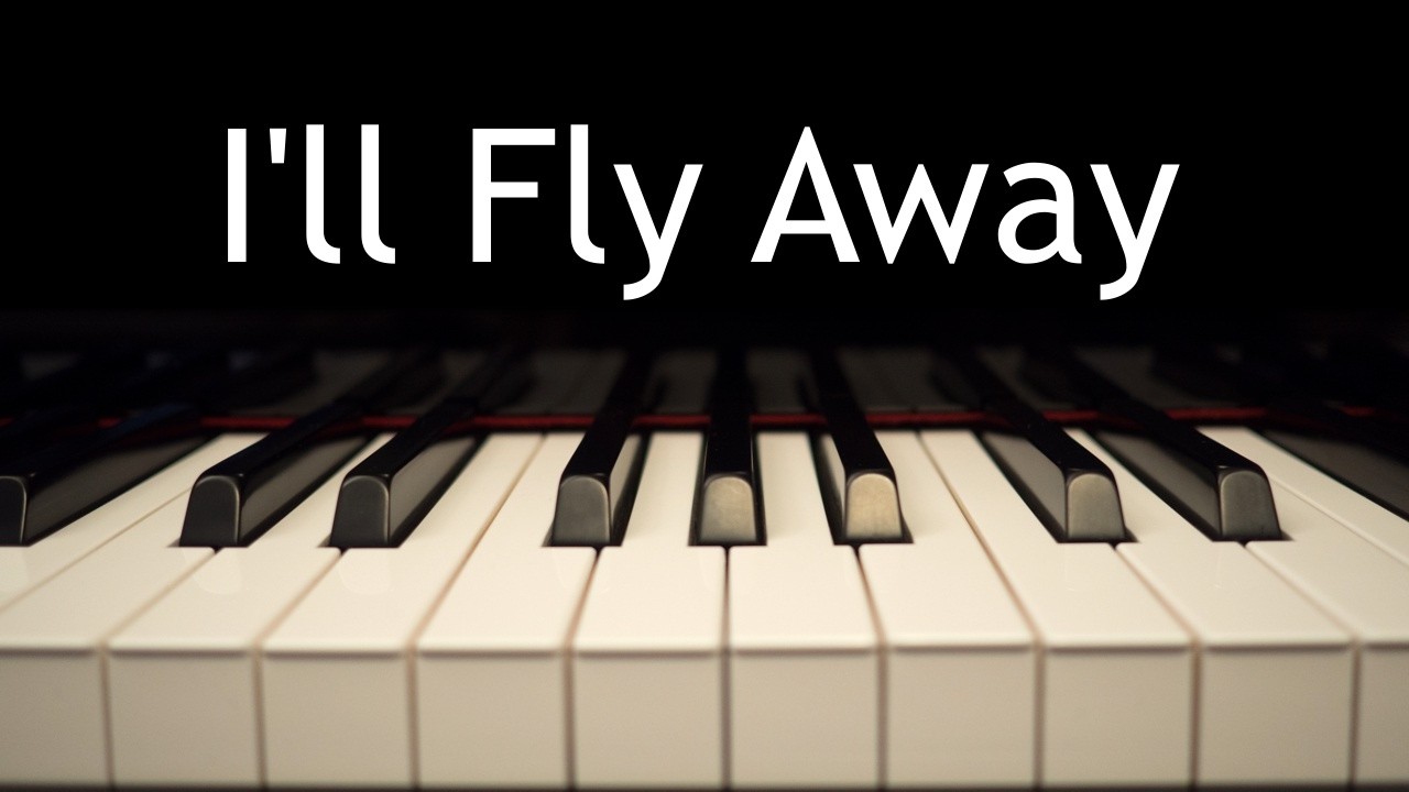 I'll Fly Away - piano instrumental hymn with lyrics