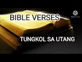 BIBLE VERSES TUNGKOL SA UTANG