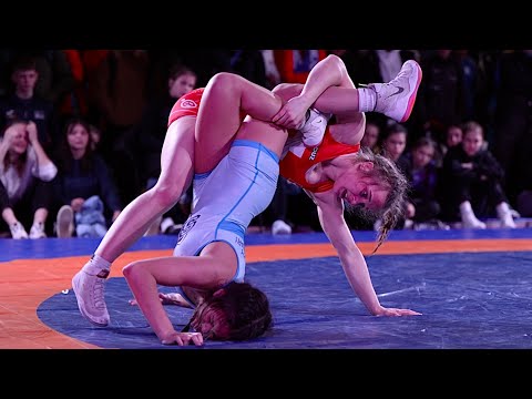 U20 Svenja Jungo (SUI) vs Rianne Murphy (USA) 50kg. Women wrestling.