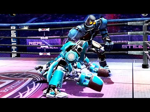 REAL STEEL WRB Aquabot VS Bluebot & Crimson Carnage & Sarge & Fat Boy