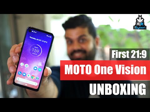 Motorola One Vision Unboxing, Punch Hole Camera, 21:9  !