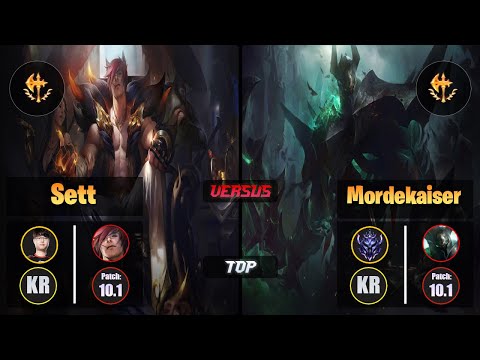 Sword [Conqueror] SETT (Top) VS [Conqueror] MORDEKAISER - Diamond KR Patch 10.1