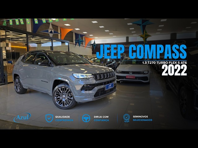 Vídeo JEEP COMPASS 1.3 T270 TURBO FLEX S AT6