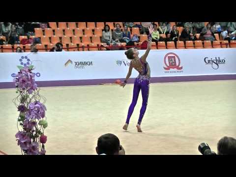 Polyakova Veonika (RUS) ball Grand Prix Moscow 2015 All-around