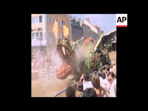 SYND 18 8 80 DRACHENSTICH FESTIVAL AT FURTH IN WALD