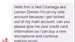 hello this is neil ciceriega aka lemon demon