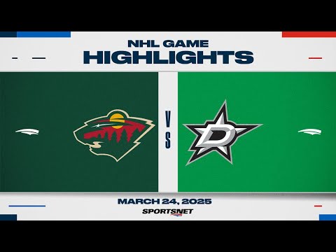 NHL Highlights | Stars vs. Wild - March 24, 2025