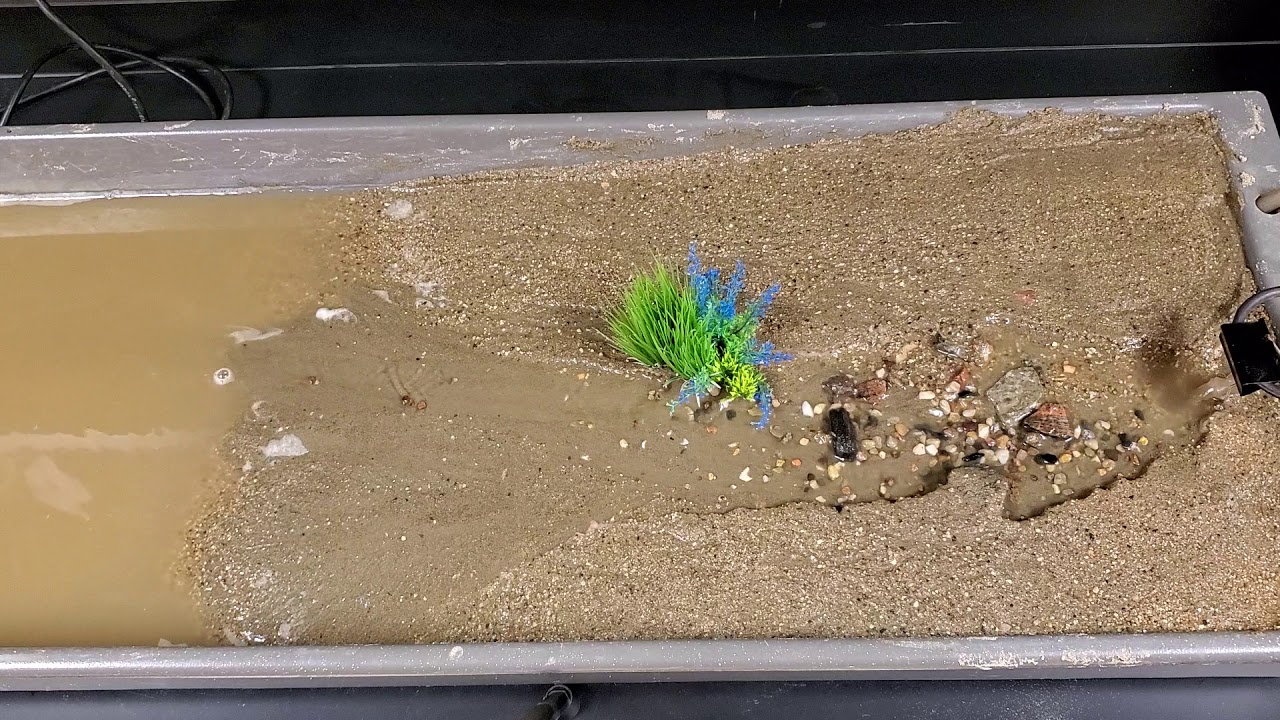 Stream table time lapse video