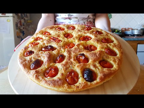 MORBIDISSIMA FOCACCIA PUGLIESE 🍅| RICETTA FACILE E VELOCE