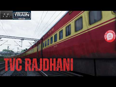 Monsoon Through Kerala |12432-TRIVANDRUM RAJDHANI  | (Part 3) Railworks TS #indianrailways
