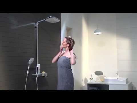 Душевая система Hansgrohe Raindance Select Showerpipe E300 3 jet (27127400) (полка белый хром) 7
