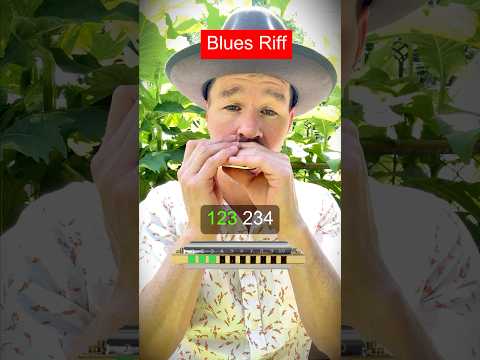 Harmonica Tutorial for Beginners EASY Blues Riff Harmonica #harmonica #blues