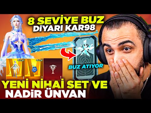 8 SEVİYE BUZ DİYARI KAR98 VE NİHAİ SET GELDİ!! SADECE 100 KİŞİDE OLAN NADİR ÜNVAN! 😱 | PUBG MOBILE