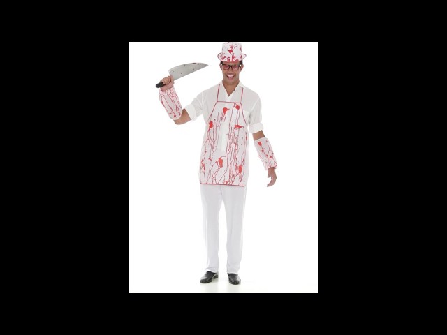 Vídeo relacionado con Morph Disfraz De Carnicero Asesino Adulto, Cocinero Terror, Halloween Hombre