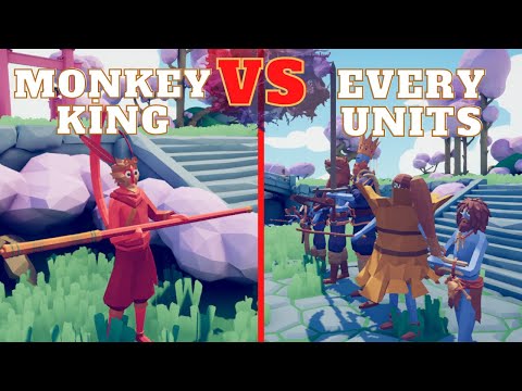 🏹MONKEY KİNG vs EVERY UNITS🗡🐒- Totally Accurate Battle Simulator