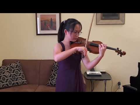 SECOND PRIZE:2021 US New Star Strings Competition: Group III - Valerie Chen CA; 14, Bruch Op26 I