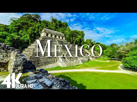 FLYING OVER MEXICO (4K UHD) - Relaxing Music Along With Beautiful Nature Videos - 4K Video HD