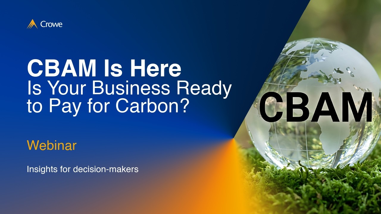 Webinar: CBAM 2026 - Compliance and cross-border challenges
