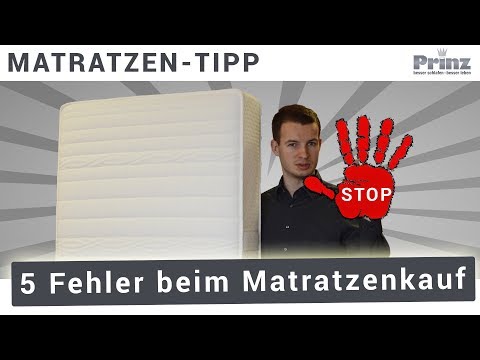 Matratze kaufen - 5 Fehler, die Sie NICHT machen dürfen!⛔